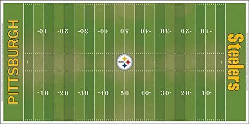 Tudor Oyunları Pittsburgh Steelers NFL Ultimate Elektrikli Futbol Takımı-Şap Çerçevesi, 48 x 24 Saha
