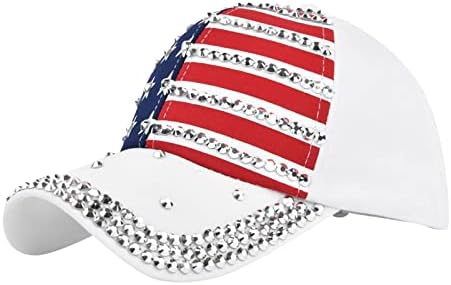 Amerikan Bayrağı Beyzbol Şapkası Erkekler Kadınlar için, klasik Düşük Profilli Ayarlanabilir Boyutu Unisex Tarzı İşlemeli