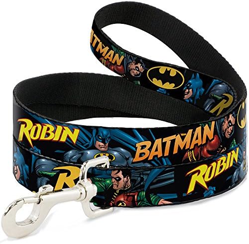 Köpek Tasma Batman Robin Eylem Metin Siyah 6 Metre Uzunluğunda 1.5 İnç Genişliğinde