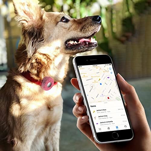 AirTag için Köpek Tasması Tutucu, Apple Airtags için 2 Paket Silikon Pet Yaka Kılıfı, Anti-Kayıp Airtag Köpek Tasması