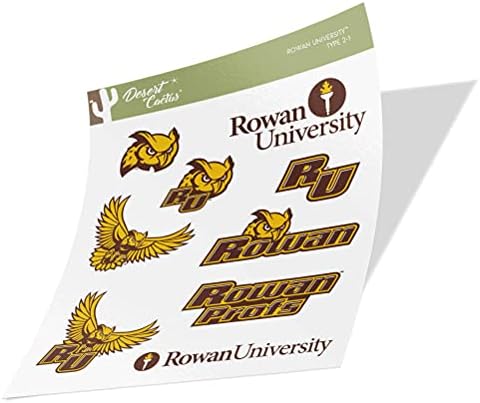Rowan Üniversitesi Sticker RU Profs Çıkartmalar Vinil Çıkartmaları Dizüstü Su Şişesi Araba Karalama Defteri T2 (Tip