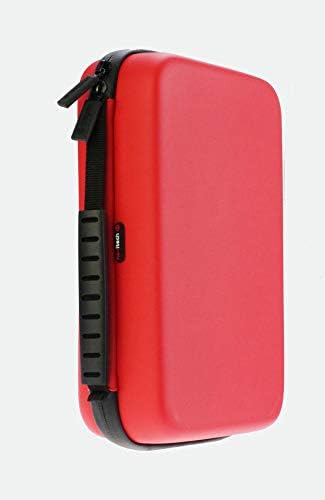 Walkie Talkie için Navitech Kırmızı Sert Su Geçirmez Kılıf / İki yönlü Telsiz Motorola XT460 ile Uyumlu