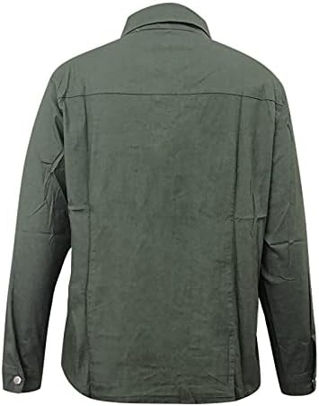 Kadın Kot Ceket Bluz Tops Moda Katı Düğme Aşağı Casual Yaka Cep Dikiş Uzun Kollu Gömlek Ceketler
