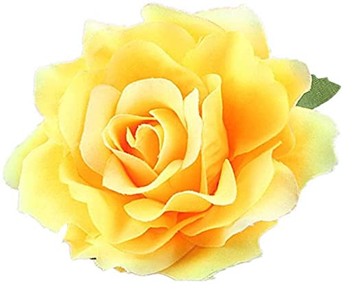 Ucuz Güzellik Ürünleri Çiçek Firkete Düğün Tatlı Gül Broş Parti saç tokası Takı Aksesuarları Sarı Profesyonel tasarım