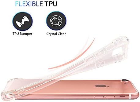 ıphone 7 8 SE 2020 Kılıf Sevimli, Ultra Kristal Berraklığında Tasarım Kedi Slim Fit Darbeye Dayanıklı Tampon Koruyucu