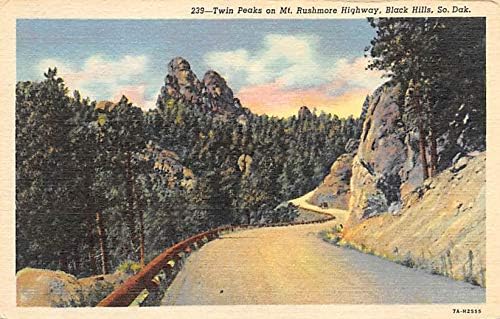 İkiz Tepeler Rushmore Dağı Karayolu Kara Tepeler, Güney Dakota SD Kartpostallar
