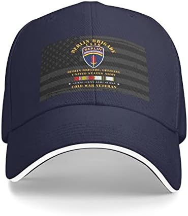 ABD Ordusu Berlin Tugayı Unisex Kot Kapaklar beyzbol şapkası Sandviç Kapaklar