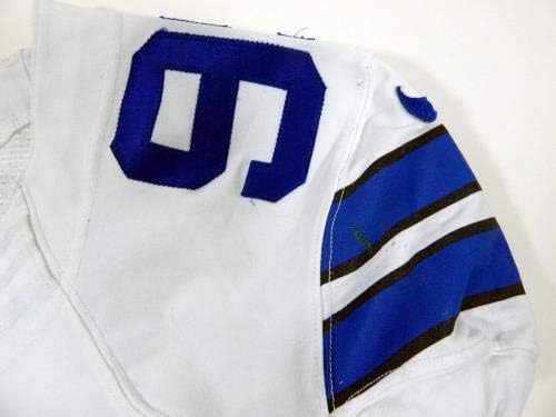 Dallas Cowboys Ryan Russell 99 Oyunu Yayınlanan Beyaz Forma - İmzasız NFL Oyunu Kullanılmış Formalar