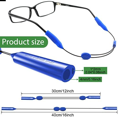 SMARTTOP Gözlük Askısı, yükseltilmiş iki delik ayarlanabilir Gözlük tutucu-Kuyruk Yok Gözlük dize askısı-Sunglass