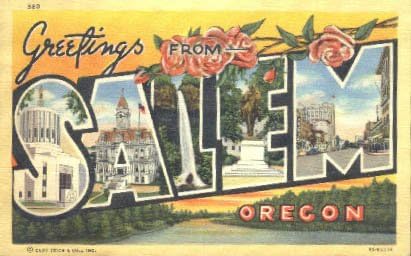 Salem, Oregon Kartpostalı