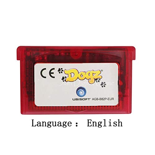 ROMGame 32 Bit El Konsolu video oyunu Kartuş Kart Dogz İngilizce Dil Ab Versiyonu Temizle kırmızı kabuk