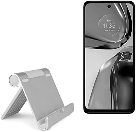 BoxWave Standı ve Montaj ile Uyumlu Motorola G62 5G-VersaView Alüminyum Standı, Taşınabilir, Çok Açılı Görüntüleme