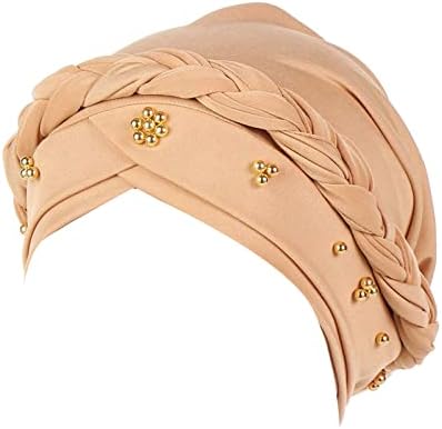 Vintage Wrap Bere Şapka Kadınlar için İnci Türban Kap Şapkalar Moda Kafatası Kapaklar Elastik Kemo Kapaklar Headwrap