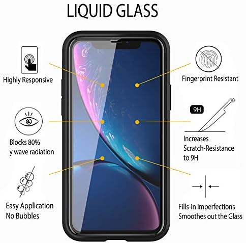 500 $ Ekran Korumalı Luvvitt Sıvı Cam Ekran Koruyucu-Tüm Apple Samsung ve Diğer Telefonlar Tabletler için Nano Kaplamada