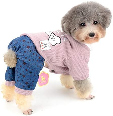 Zunea Pet Köpek Tulum Örme Kazak Kış Sıcak Polar Astar Kıyafetler Köpek Giysileri Dış Giyim Pamuk Ceket Küçük Köpek