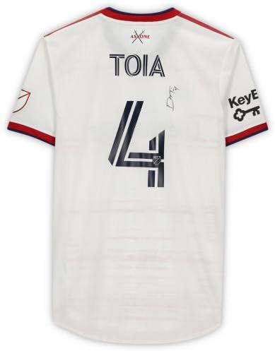 Donny Toia Gerçek Tuz Gölü İmzalı Maç - 2020 MLS Sezonundan 4 numaralı Beyaz Forma-İmzalı Futbol Formaları