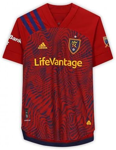 Donny Toia Gerçek Tuz Gölü İmzalı Maç - 2020 MLS Sezonundan 4. Kırmızı Forma Kullanıldı-İmzalı Futbol Formaları