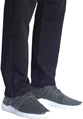 SCR SPOR erkek Çizgili Sweatpants Egzersiz Eğitimi dinlenme pantolonu Fermuarlı Cepler ile 30 33 36 Uzun Inseam Uzun