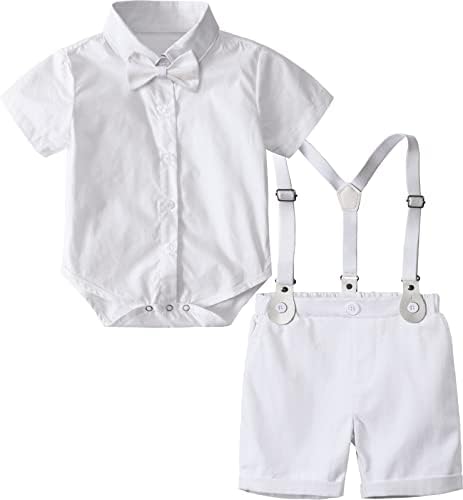 A & J tasarım Erkek Bebek Beyefendi Jartiyer Kıyafet Bebek Resmi düğün elbisesi Takım Elbise Seti