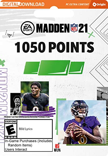 MADDEN NFL 21-MUT 1050 Puan Paketi - Origin PC [Çevrimiçi Oyun Kodu]