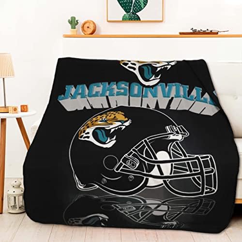 Kuzeybatı NFL Jacksonville Jaguars Izgara Polar Şal Battaniye, Takım Renkleri, 50 x 60