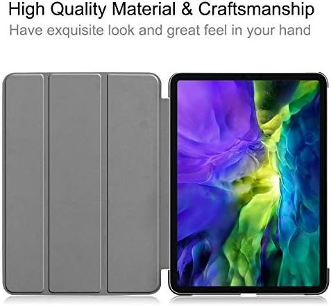 Düz Renk Üç Katlı Standı iPad kılıfı 11 2020 2nd Nesil ve 2018 1st Nesil Otomatik Uyandırma/Uyku Özelliği, SKYXD Hafif