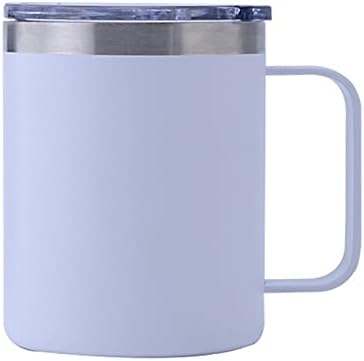 Paslanmaz Çelik Yalıtımlı Ofis Fincan Icemaster Kahve Bira Su Bardağı Kupa 12 oz, çift Duvar Vakum Yalıtım (Beyaz)