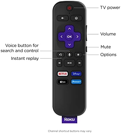 Roku Ses Uzaktan Kumandası ve TV Kontrolleri ile Roku Akış Çubuğu 4K | Akış Cihazı 4K/HDR/Dolby Vision