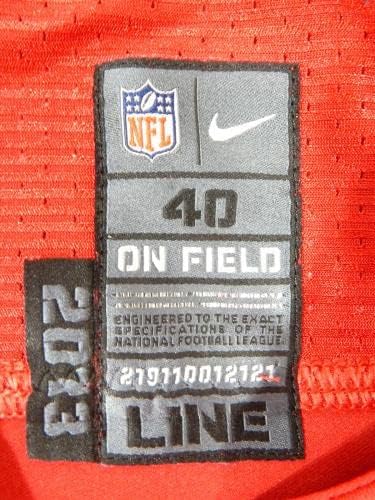 2013 San Francisco 49ers Nnamdi Asomugha 28 Oyunu Yayınlandı Kırmızı Forma 40 DP35630 - İmzasız NFL Oyunu Kullanılmış