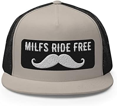 Mılfs Binmek Ücretsiz Bıyık Sürmek Komik şoför şapkası Snapback Flatbill Kap