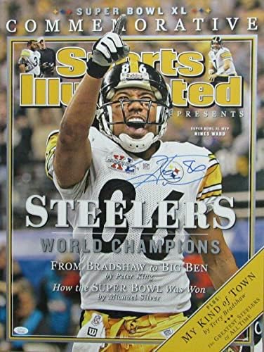 Hines Koğuşu Pittsburgh Steelers İmzalı / İmzalı 18x24 SI Poster JSA 161834-İmzalı NFL Fotoğrafları