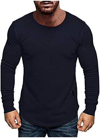 GDJGTA erkek V Boyun Tee Gömlek Slim Fit Casual Uzun Kollu Fitness Egzersiz Temel Düz T-Shirt Plaj Bluz Kazak Tops