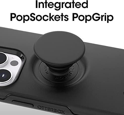 OtterBox + Pop Simetri Serisi iPhone için Kılıf 14 Pro Max (Yalnızca) - Perakende Olmayan Ambalaj-Siyah
