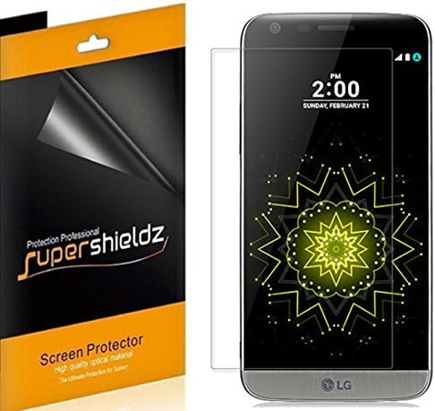 (6 Paket) LG G5 Ekran Koruyucu için Tasarlanmış Supershieldz, Yüksek Çözünürlüklü Net Kalkan (PET)