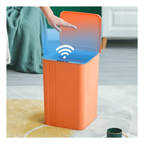 BKDFD Mutfak Otomatik akıllı sensörlü çöp kovası Can Su Geçirmez/çöp kutusu için Ev WC Akıllı çöp tenekesi (Renk :