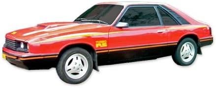 MERKÜR 1979 1980 1981 1982 1983 1984 Capri Turbo RS Çıkartmaları ve Çizgili Kiti-kırmızı