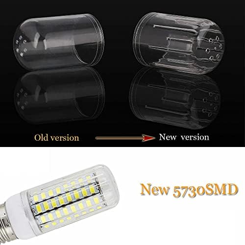 VIPMOON E27 LED ampul, 10W 5730 SMD silikon kristal mikrodalga fırın ışıkları, Kısılabilir gün ışığı AC 100-120V lamba-Beyaz