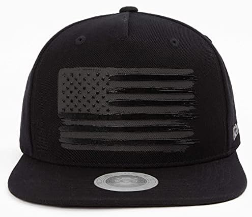Flipper Premium 3D Kabartmalı ABD Amerikan Bayrağı Logosu Düz Ağız Fatura beyzbol şapkası Serin Snapback Şapka Erkekler