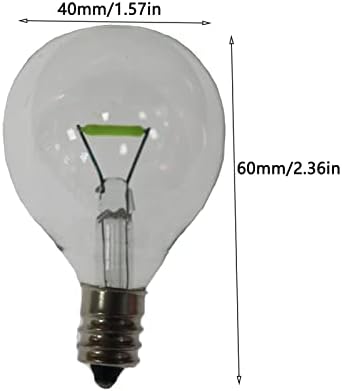 Lxcom aydınlatma yeşil G40 LED yedek küre ampul 0.5 W dize ampuller benzersiz Filament ampul E12 şamdan Bankası yuvarlak