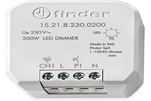 Bulucu 15.21.8.230.0200 Gömme Montajlı Dimmer Ampuller için uygun: LED Açık Gri