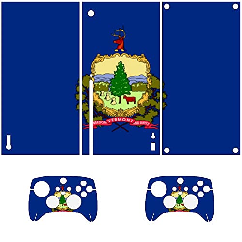Vermont bayrağı Xbox SeriesX Konsolu Ve Denetleyici Skins Vinil Cilt çıkartma Kapak Ambalaj (Xbox seriesX)