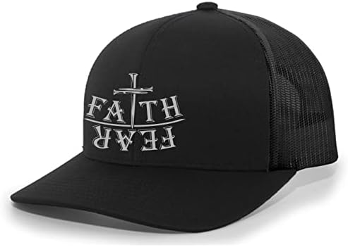 Hıristiyan İnanç Üzerinde Korku Tırnak Çapraz İsa Erkek Örgü Geri şoför şapkası beyzbol şapkası
