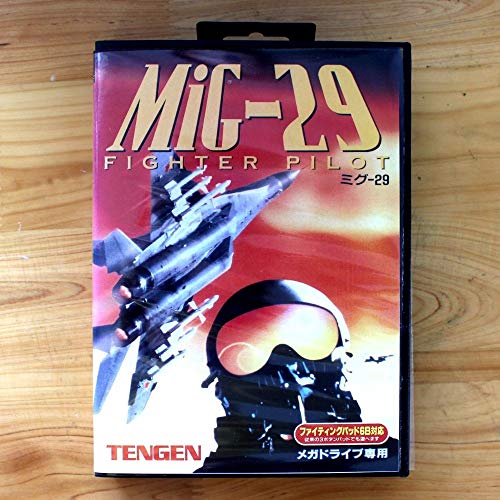 ROMGame Mig - 29 Savaş Pilotu 16 Bit Sega Md Oyun Kartı İçin Perakende Kutusu İle Sega Mega Sürücü Genesis ABD Kabuk