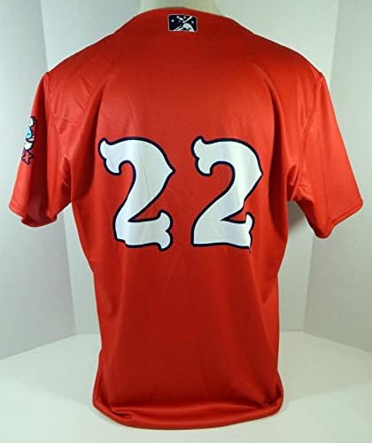 2020 Pawtucket Boston Red Sox 22 Oyun Verilen Kırmızı Jersey Alt Eğitim XL DP09835 - Oyun Kullanılan MLB Formaları